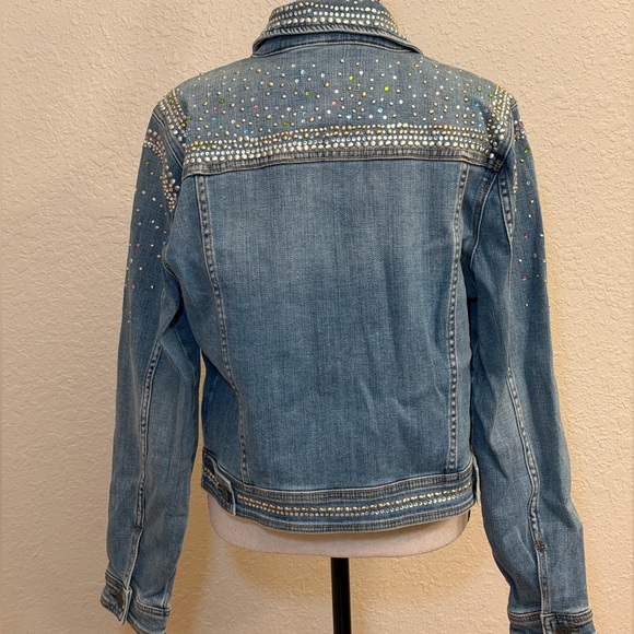 IDYLLWIND WOMEN'S SHILOH DRIVE EMBELLISHED DENIM JACKET - Picture 8 of 12